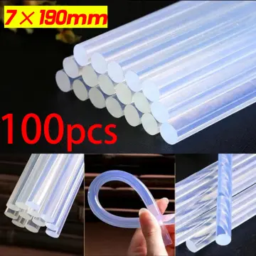 10/20/50/100pcs Transparent Hot-melt Gun Glue Sticks 7mmx190mm Gun Adhesive  DIY Tools for Hot-melt Glue Gun Repair Alloy