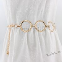 【hot sale】 ♛ B55 Korean Fashion Elegant Large Metal Ring Belt Waist Chain Dress Decoration