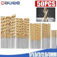 50PCS High Speed Steel Twist Drill Bits Stainless Steel Tool Set Whole Ground Metal Reamer Tools for Cutting Drilling Polishing