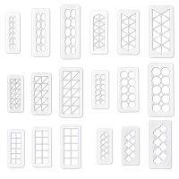 【hot】✠✖✤  3Pcs Lattice Transparent Texture Biscuit Mold Border Baking Tools Printing Die 11Style