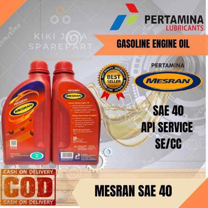 Pertamina Mesran SAE 40 1L 1 Liter | Lazada Indonesia