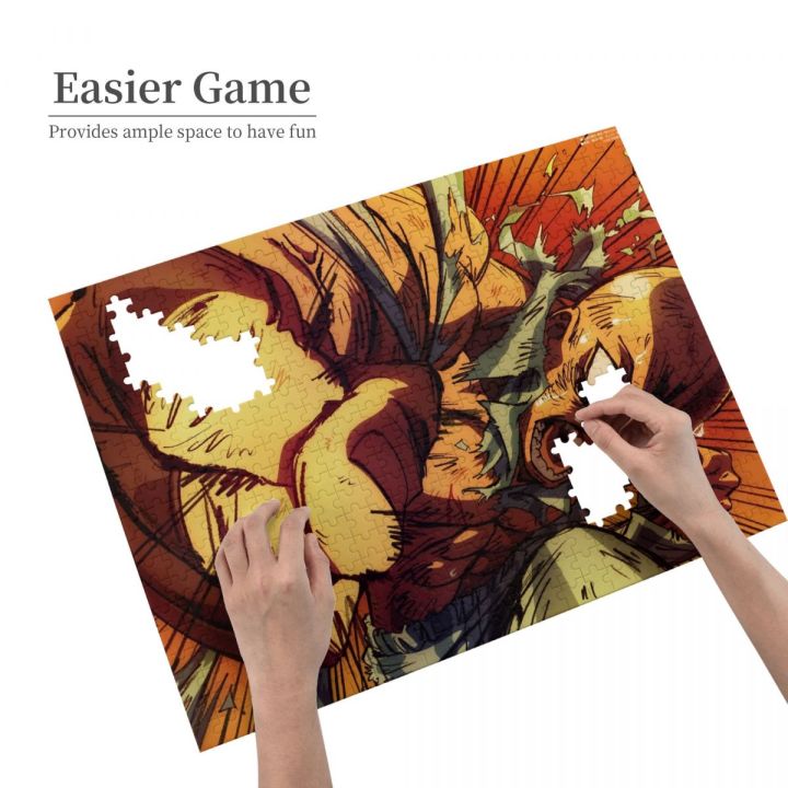 one-punch-man-saitama-4-wooden-jigsaw-puzzle-500-pieces-educational-toy-painting-art-decor-decompression-toys-500pcs