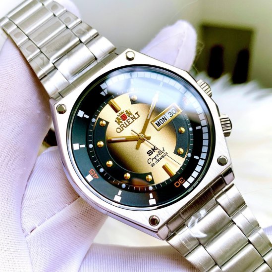 Đồng hồ nam chính hãng orient sk mặt vàng ra-aa0b01g19b bản mới size 42 - ảnh sản phẩm 1