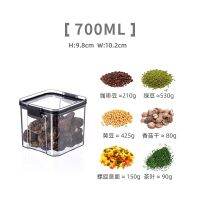 4Pcs Clear Food Storage Box,Food Storage Container With Lid, Plastic Kitchen And Pantry Organization Canisters