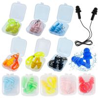 1Pair Soft Silicone Ear Plugs with Rope Water Sports Hearing Protection Noise Reduction Earplugs Swimming Pool Accessories Accessories Accessories