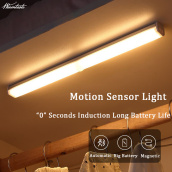 Warmtaste đèn led siêu sáng Body Motion Human Motion Sensor Light đèn ngủ USB Rechargeable Night Light Bar Dimming Emergency Lamp đèn học để bàn không dây for Room Bedroom Cabinet Wardrobe Kitchen Stairs