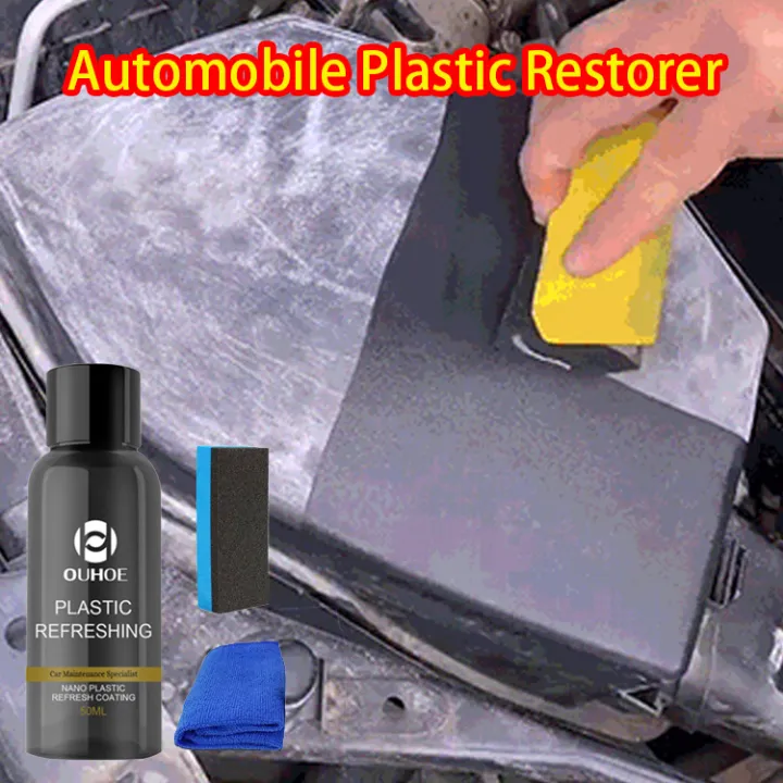 Car Interior Plastic Restorer Black Wax Retreading Agent Use for Outer
