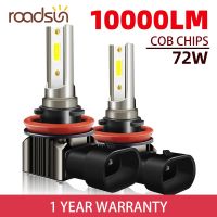 roadsun LED H11 Headlight H1 H4 H7 9006 HB4 9005 HB3 6000K 10000LM Auto Lamp Super Bright Car Fog Lights Day Running Light Bulbs  LEDs  HIDs