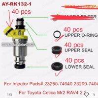 ชุดเครื่องมือซ่อมหัวฉีดน้ำมัน40ชุดสำหรับชิ้นส่วน #23250-74040สำหรับ Toyota Celica MR2 RAV4 2.2สำหรับ FJ334 AY-RK132-1