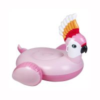 ห่วงยางนกแก้ว สีชมพู Inflatable Pink Parrot Pool Float By Float Me Summer