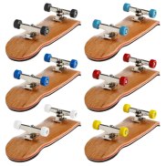 1Set Wooden Deck Fingerboard Skateboard Sport S Ks Gift Le Wood Set New