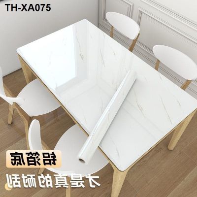 Desktop stickers waterproof and oil resistant to high temperature of the kitchen table cabinet thickening furniture marble renovation since wallpaper glue