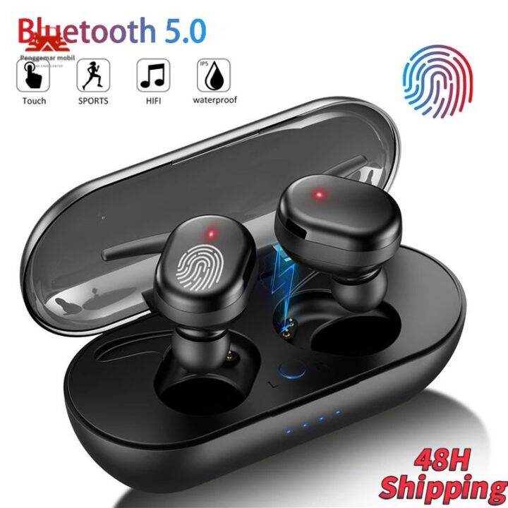 Y30 TWS Bluetooth Headset Bluetooth TWS Dengan Mikrofon 5.0 Earphone