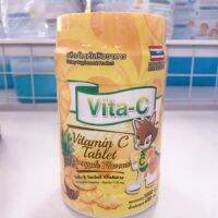 vita-c ไวต้า ซี 50mg. (กระปุก1000เม็ด) รสสับปะรด