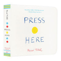Press here little by little mini cardboard book English original parent-child interactive picture book New York Times
