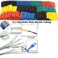 164pcs Thermoresistant Tube Heat Shrink Wrapping KIT Termoretractil Shrinking Tubing Assorted Pack Wire Cable Insulation Sleeve Cable Management