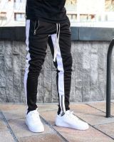 New Mens Casual Fashion Pants Sportswear Skinny Male Trousers Gyms Tracksuits Bottoms Hip Hop Streetwear Joggers Sweatpants K101