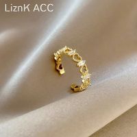 Original high-end crystal love ring for women with niche design open index finger fashionable personality 2021 new high-end