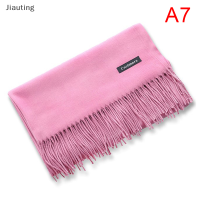 Jiauting ผ้าคลุมไหล่ผ้า Pashmina บางผ้าพันคอยาวนุ่ม