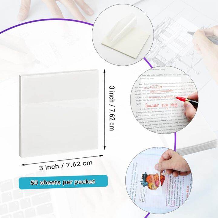 transparent-sticky-notes-waterproof-self-adhesive-clear-sticky-notes-for-reading-home-office-school-3x3in