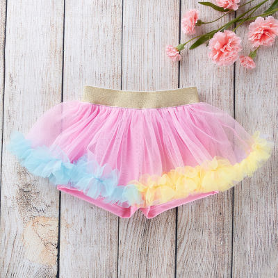 Baby Girls Princess Skirt Newborn Lace Tutu Short Pants Infant Dance Skirts Summer Clothes Toddler Girl Fashion Tulle Shorts