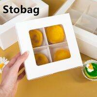 StoBag 4/6/9คัพเค้กใสขนมปังกับหน้าต่างใสขนมอาหารจัดงานแต่งงานวันเกิด