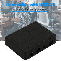 【Free-delivery】 อุปกรณ์เสริมอะแดปเตอร์ USB2.0 4พอร์ตกล่อง KVM สำนักงานบ้านเครื่องสแกนสวิตช์แชร์แบบพกพาตัวเลือกปลั๊กแอนด์เพลย์สำหรับฮับเครื่องพิมพ์คอมพิวเตอร์