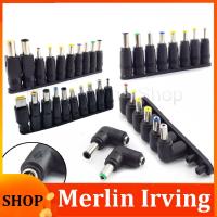 Merlin Irving Shop Universal 5.5mmx2.1mm DC female to Male Plug AC Power Supply Adapter Tips Connector Kits for Laptop Jack Sets