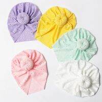 {Unknown Store} หมวกลูกไม้พิมพ์ลายกลวงสำหรับเด็กแรกเกิดอุปกรณ์เสริม Bebe Headwrap โดนัทน่ารักหมวกเด็กสาว Sanil หมวกผ้าโพกศีรษะฤดูร้อนผ้าฝ้าย