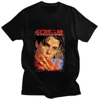 Scream Movie Horror Vintage Poster Print Tshirts Shortsleeved Cotton Loose Tshirt Gildan Spot 100% Cotton