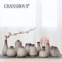 CHANSHOVA China pottery small vase retro flower floral ceramic decorative container vase modern home decoration H307