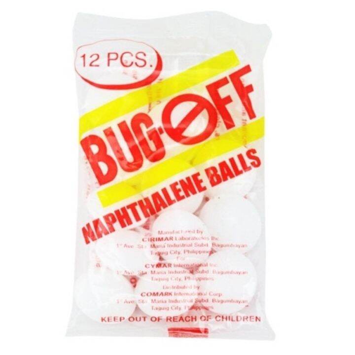 [MISS COCO Preferred] 12pcs/pack BUG OFF Naphthalene Ball Moth Balls