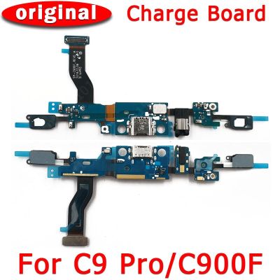 ชาร์จพอร์ตเดิมสำหรับ Galaxy C9 Pro บอร์ดซ่อมโทรศัพท์มือถือ USB สำหรับอะไหล่ทดแทนตัวเชื่อมต่อแบบแท่นยืดหยุ่น PCB C900F