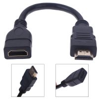 Chaunceybi 1Pc 15cm/30cm HDMI-compatibale Male To Female Extension Cable Protector Extender Cord