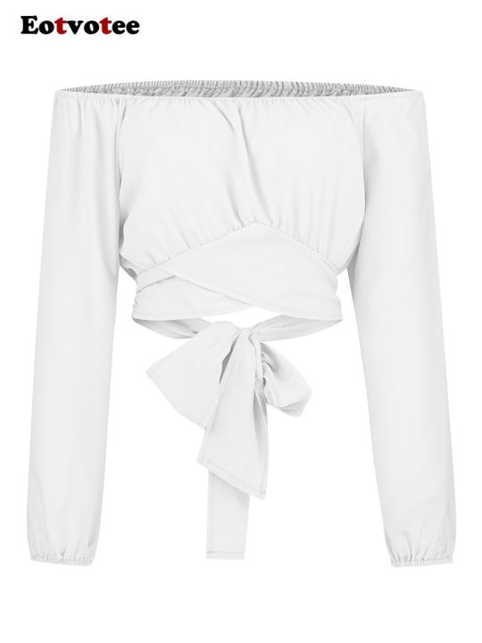 y2k-crop-for-blouse-shoulder-lantern-sleeve-up-waist-ladies-streetwear-short-shirt
