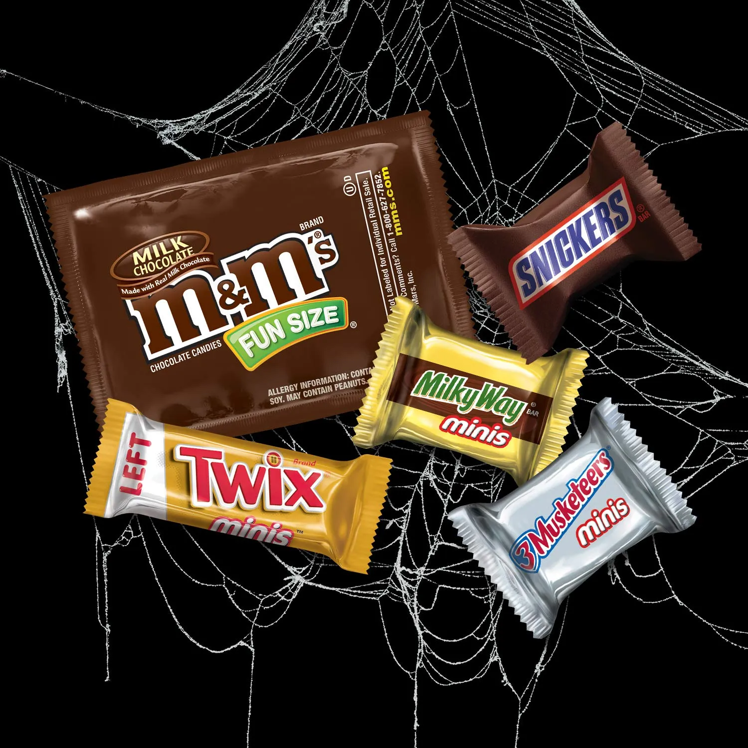 MARS Chocolate Favorites Halloween Candy Bars Variety Mix Bag (TWIX, MILKY  WAY, SNICKERS, 3 MUSKETEERS, MM'S Brands), 126.3 oz 400 Pieces  Lazada PH