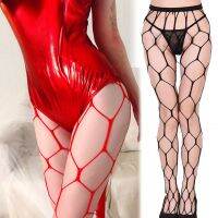 [COD] and hot style sexy stockings female red super large mesh AliExpress size fishnet pantyhose