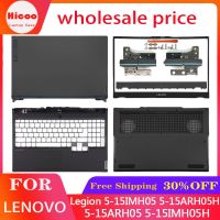 ใหม่สำหรับ Lenovo Legion 5-15IMH05 5-15ARH05H 5-15ARH05 5-15IMH0 5ชั่วโมงฝาหลังหน้าจอ LCD สำหรับแล็ปท็อปฝาปิดโน้ตบุคที่วางฝ่ามือเคสด้านล่างบานพับ