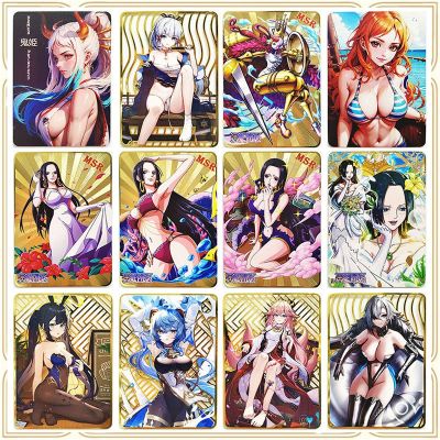 【CW】﹍  Anime Goddess Story Piece Metal Card Boa Hancock Collectible Birthday