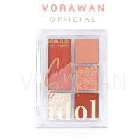 SIVANNA COLORS SUPER IDOL Face Palette #HF168 อายแชโดว์ตลับ ที่มาพร้อมบลัชออน แบบสวยครบจบในตลับเดียว