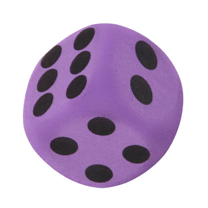 Large EVA Foam Dice Game Entertainment Number Dice Purple Dice Toy