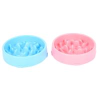 2Pcs Pet Dog Feeding Food Bowls Puppy Slow Down Eating Feeder Dish Bowel Prevent Obesity Healthy Diet Food Dish Bowl Dogs Supplies