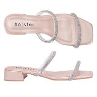 Holster Krystal Heel Beige HST405BE รองเท้าแตะส้นสูง