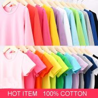 Autumn New 100 Cotton Kids T Shirt Candy Color Long Sleeve Baby Boys Girls T-Shirt Children Pullovers Tee Girl Boys Clothes