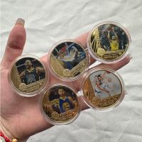 【CW】✌  of America Basketball Commemorative Medal Coin Gold Foil Banknotes Souvenir Gifts for Fans Collection