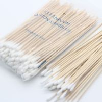 ♚◑☫ 200Pcs 15CM Long Wooden Handle Cotton Swab Single-Head Q-Tips Ear Nose Cleaning