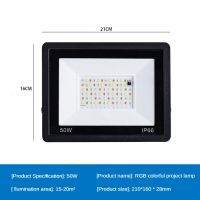 RGB LED Flood Light AC 220V 50W 100W Outdoor RGB Floodlight Spotlight IP66 Waterproof Projector Lamps Garden Landscape Lighting