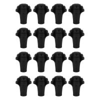 16 Pack of Extra Durable Rubber Replacement Tips (Replacement Feet/Paws / Ferrules/Caps) for Trekking Poles