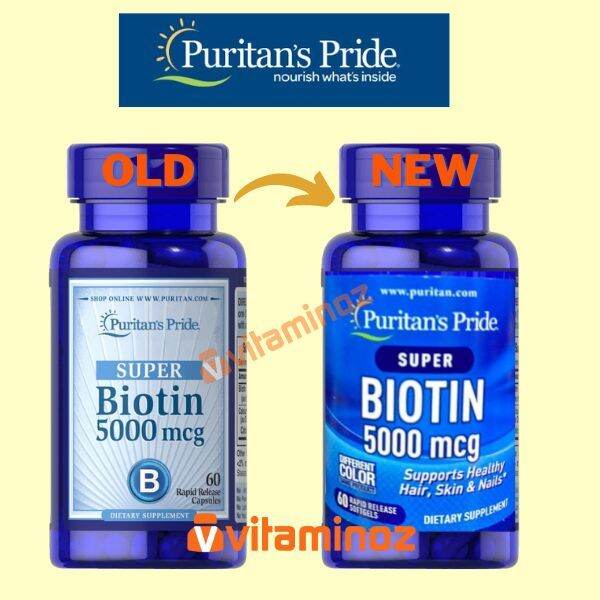 Puritan Pride Super Biotin 5000 mcg 60 Kapsul Lazada Indonesia