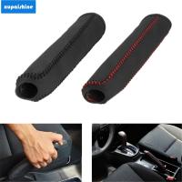 【XPS】car Handbrake Cover Sleeve Slip Car Imitation Leather Shifting Handbrake Cover Car Hand Brake Cover Interior Parking Handle Lever Boot Universal Car SUV Accessory Hand Brake Protector Handbrake Cover Case